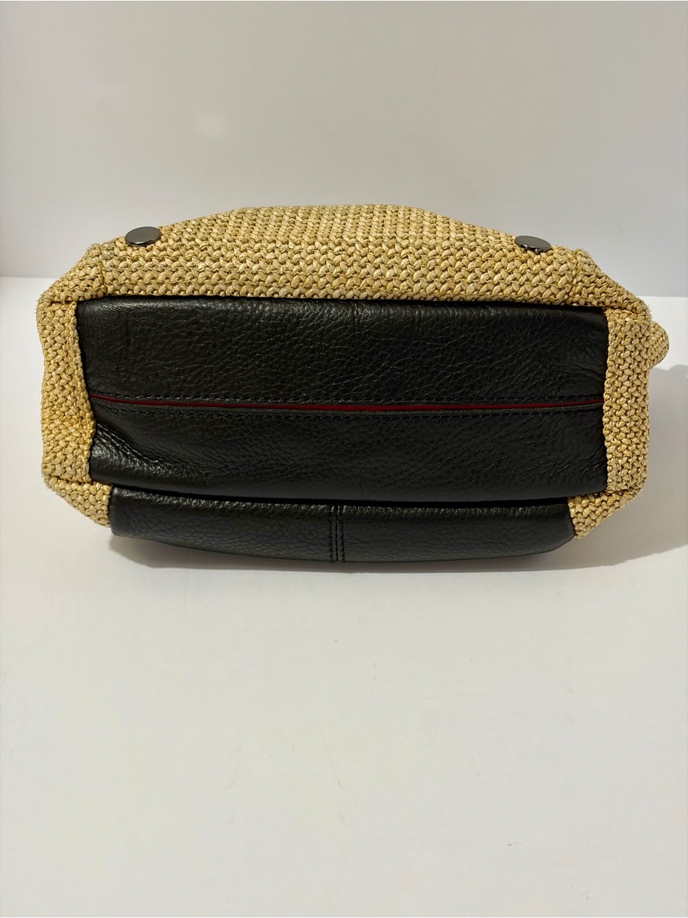 Hammitt Daniel Crossbody Clutch in Chaparral Raffia and gunmetal hardware - Picture 3 of 12